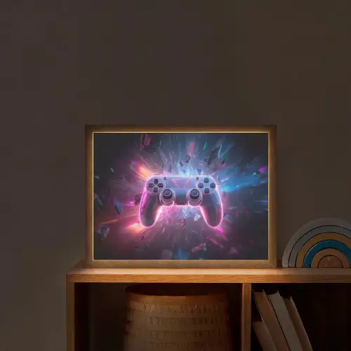 Controller - Neon - Explosie - Abstract Light Box met batterij (Wandlamp kind) middel -sfeer1_kind