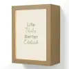 Tekst - Sierlijk - Letters - Groen Light Box met kabel (Wandlamp) klein -3d