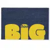 Think big - Blauw - Geel Deurmat klein -zkaufland3d