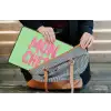 Mon cheri - Groen - Roze laptophoes neopreen klein -tas