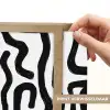 Modern - Lijnen - Zwart Light Box met batterij (Wandlamp) middel 907 -USP_websiteprintNL