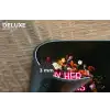 Quote - Bloemen - Vaas - Neon Placemat vinyl groot -closeup
