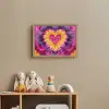 Tie dye - Hartvorm - Vlammen - Oranje Light Box met batterij (Wandlamp kind) middel -sfeer2_kind