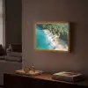 Tropisch - Strand - Water - Palmbomen Light Box met batterij (Wandlamp) middel -sfeer1