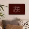 She plans she glows she achieves - Rood - Cursief canvas 2cm klein -sfeer1
