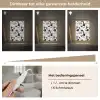 Lijnen - Gezichten - Zwart - Wit Light Box met kabel (Tafellamp) klein 925 -USP_dimbaarNL