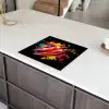 Peper - Graffiti - Verf - Abstract - Modern - Kleurrijk Inductie beschermer vinyl 3mm middel -sfeer8