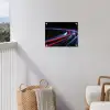 Gaming - Lichtbanen - Golvend - Rood tuinposter los doek klein -sfeer8