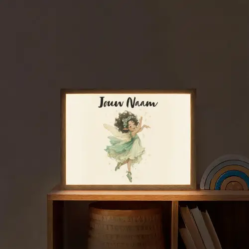 Fee - Groen - Magie Light Box met batterij (Wandlamp kind) middel -sfeer1_kind