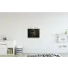 Kat - Pak - Oranje - Sigaar textielposter latten blank klein -kinderkamer