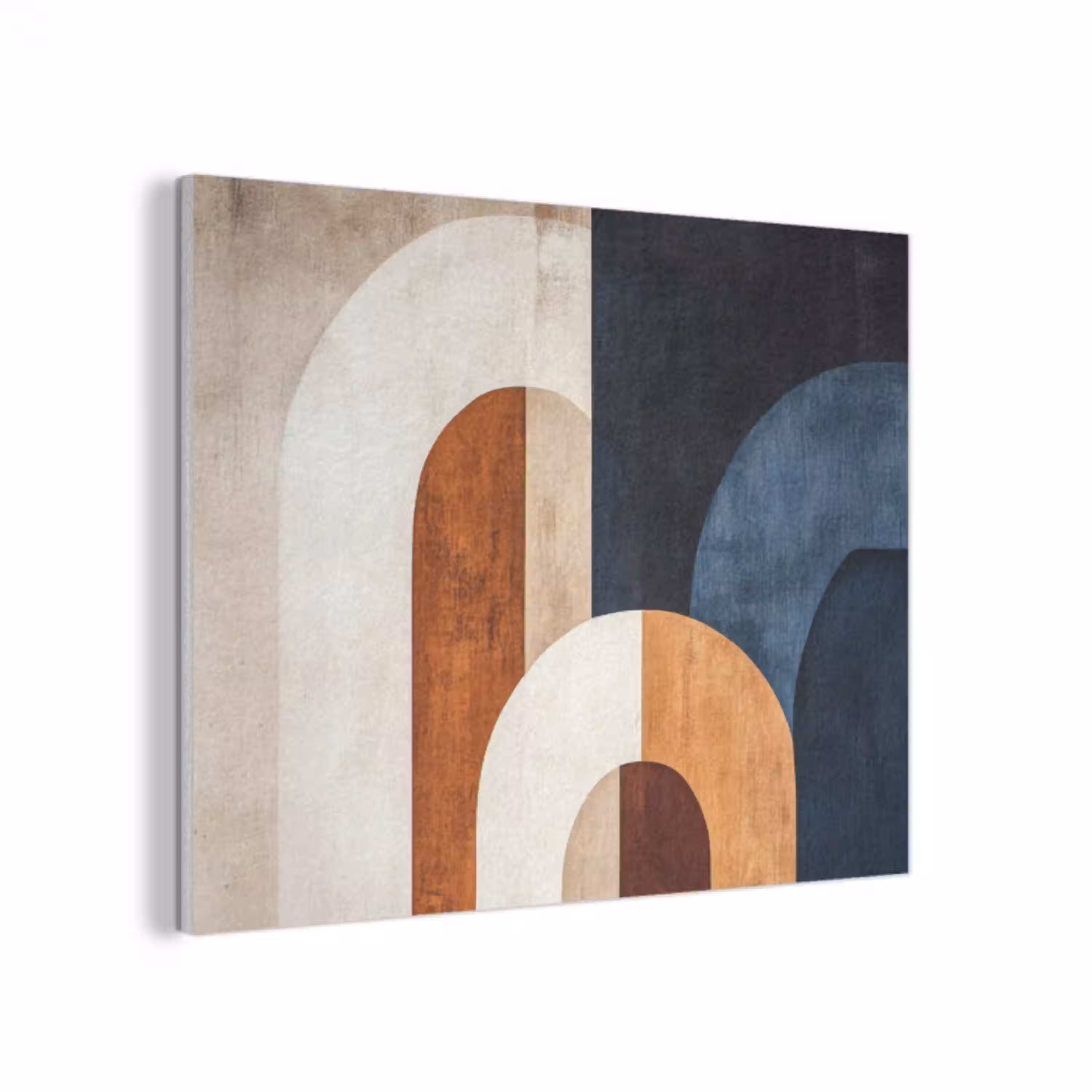 Abstract - Vormen - Donkerblauw PET vilt klein -3d