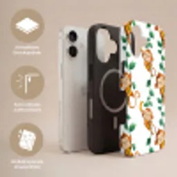 Apen - Lianen - Kleurrijk Toughcase MagSafe Apple iPhone 17 klein 1017 -USP_Lagen_DE