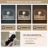 Maan - Cirkel - Goud Light Box met batterij (Wandlamp) middel -USP_lichtkleurNL