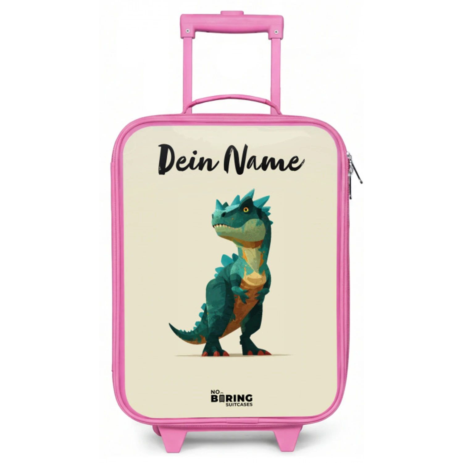 Dino - Dier - Groen Kinderkoffer - Roze klein -zz3dotto