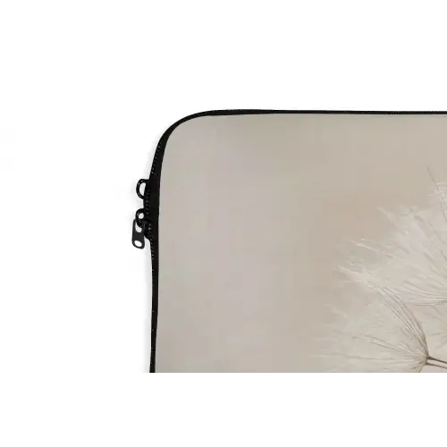 Paardenbloem - Minimalistisch - Wit laptophoes neopreen klein -detail