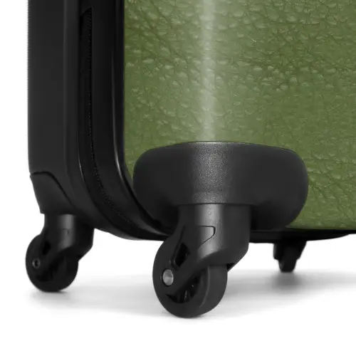 Lederen look apple groen NBS - Handbagage koffer - Volwassenen Unisex middel -wiel