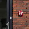 Rode tulpen - Traditioneel Naambord Huisje klein -sfeer2