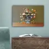 Bloem - Quote - Vintage - Art canvas 2cm klein -sfeer4