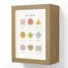 Educatief - Vormen leren - Wit - Geometrische vormen Light Box met kabel (Wandlamp kind) klein -3d