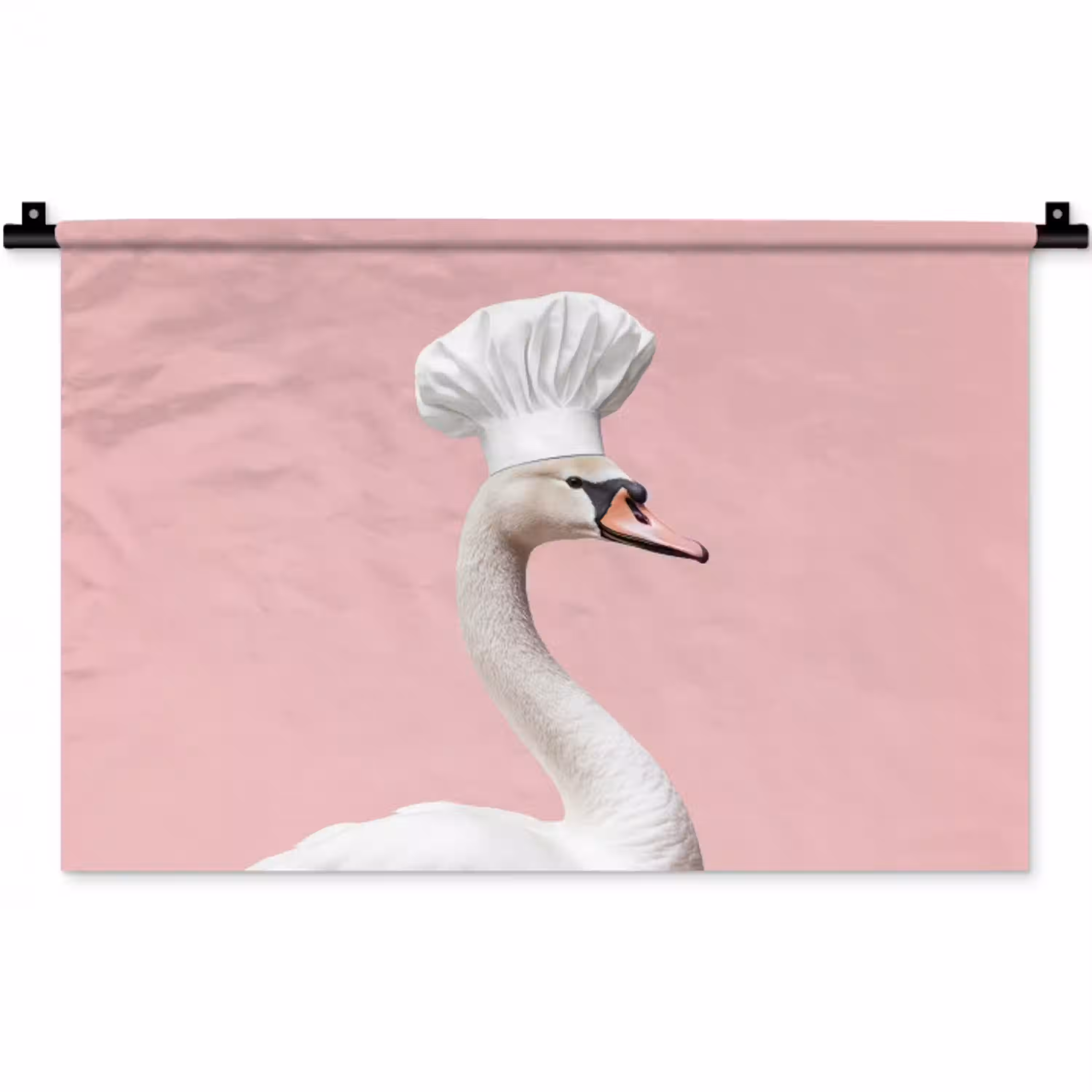 Zwaan - Koksmuts - Mooi - Klassiek Wandkleed katoen klein -zz3d