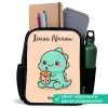 Kawai - Dino - Bubbletea Rugzak - Zwart middel -inhoud_NL