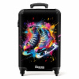 Schaatsen met kleurrijke graffiti NBS - Handbagage koffer - Unisex middel -productfoto_recht