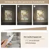 Bloesems - Wit - Zonnestralen -  Bloemblaadjes Light Box met kabel (Tafellamp) klein -USP_dimbaarNL