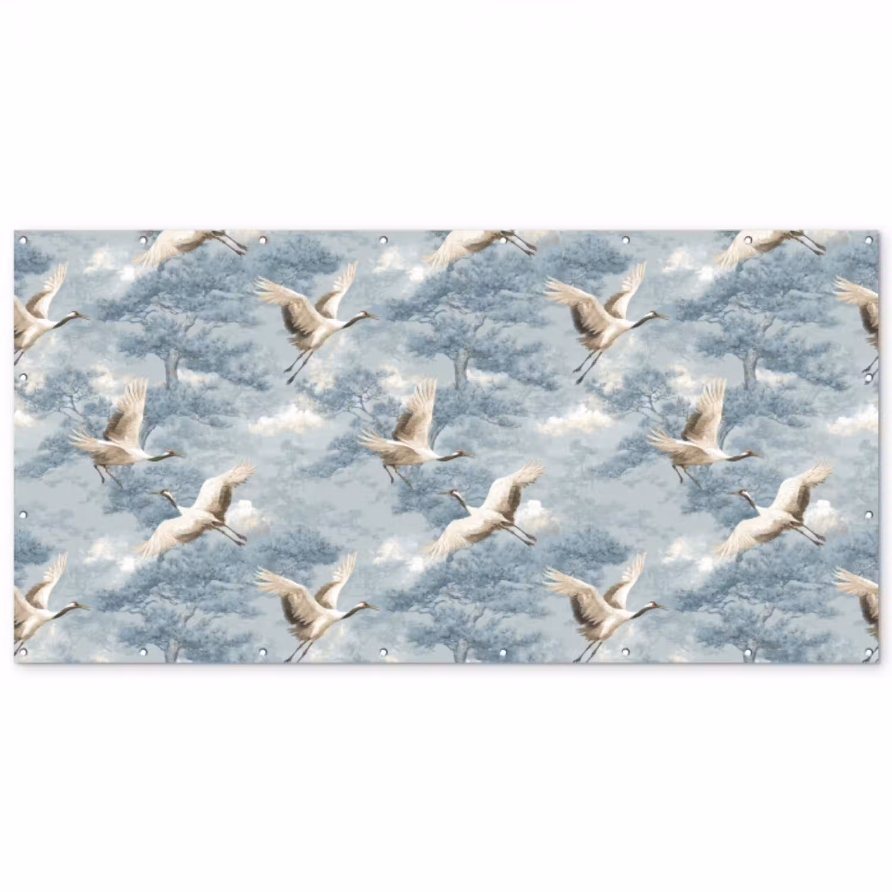 Wolken - Kraanvogels - Blauw Balkonbeschermer Duitsland klein 596 -zz_3d
