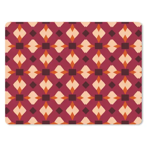 Retro - Patroon - Kleurrijk muismat rubber klein 262 -3d
