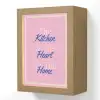 Tekst - Blauw - Keuken - Kader Light Box met kabel (Wandlamp) klein -3d