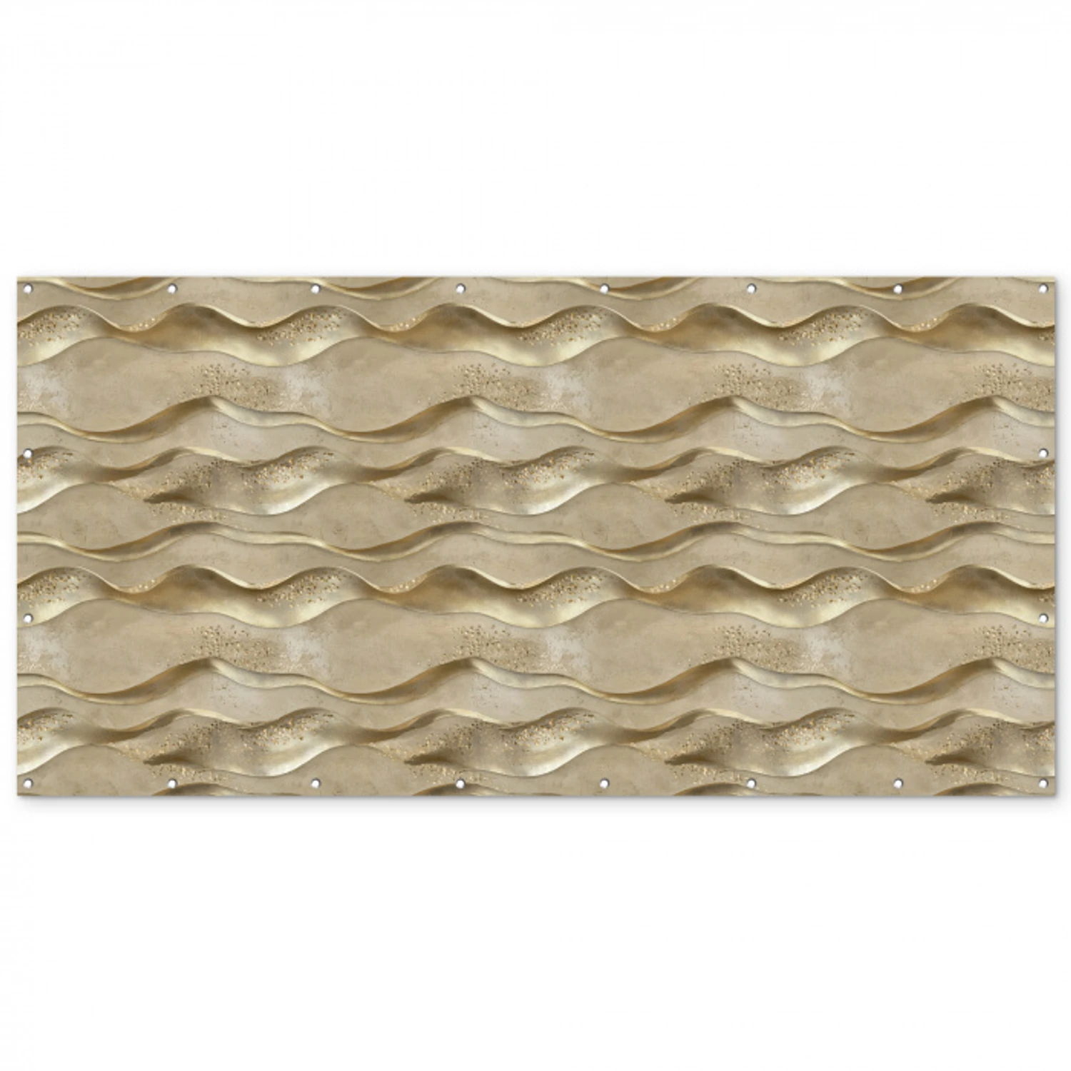 Golven - Patroon - Goud Balkonbeschermer Duitsland klein 596 -zz_3d