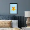 Ster - Today is a good day - Blauw fotolijst zwart zonder passe partout klein -sfeer3