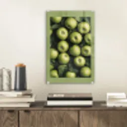 Appels - Groen - bladeren plexiglas 5mm klein -sfeer1