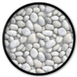 Steentjes - Grijs - Ovaal Fotolijst rond zonder passe partout klein 856 -3d