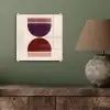 Zandloper - Symmetrisch - Rood - Paars plexiglas 5mm klein -sfeer3
