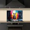 Rendier - Gewei - Krans - Kleurrijk keuken achterwand spatscherm klein -sfeer1