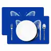 Vlinder - Wit - Getekend - Stippen Placemat vinyl groot -zzsfeer2_Kitchenyeah-website