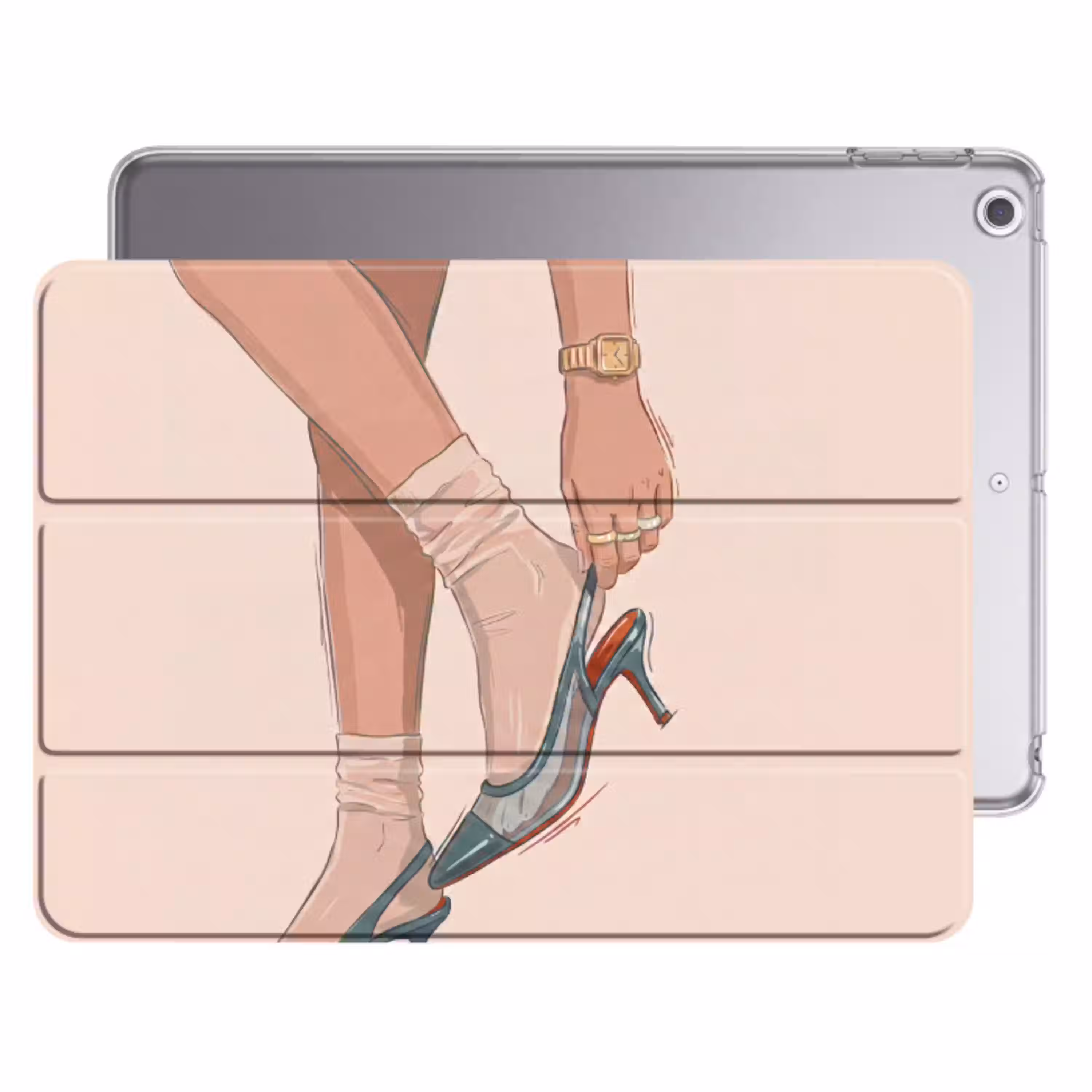 Vrouw - Schoen - Mode - Lifestyle - Groen Apple iPad 2017 middel -threedimensional_3d_global