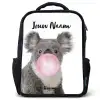 Kauwgom koala Rugzak - Zwart middel -3d