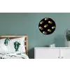 Macarons - Patroon - Goud - Zwart Wandcirkel aluminium klein -slaapkamer