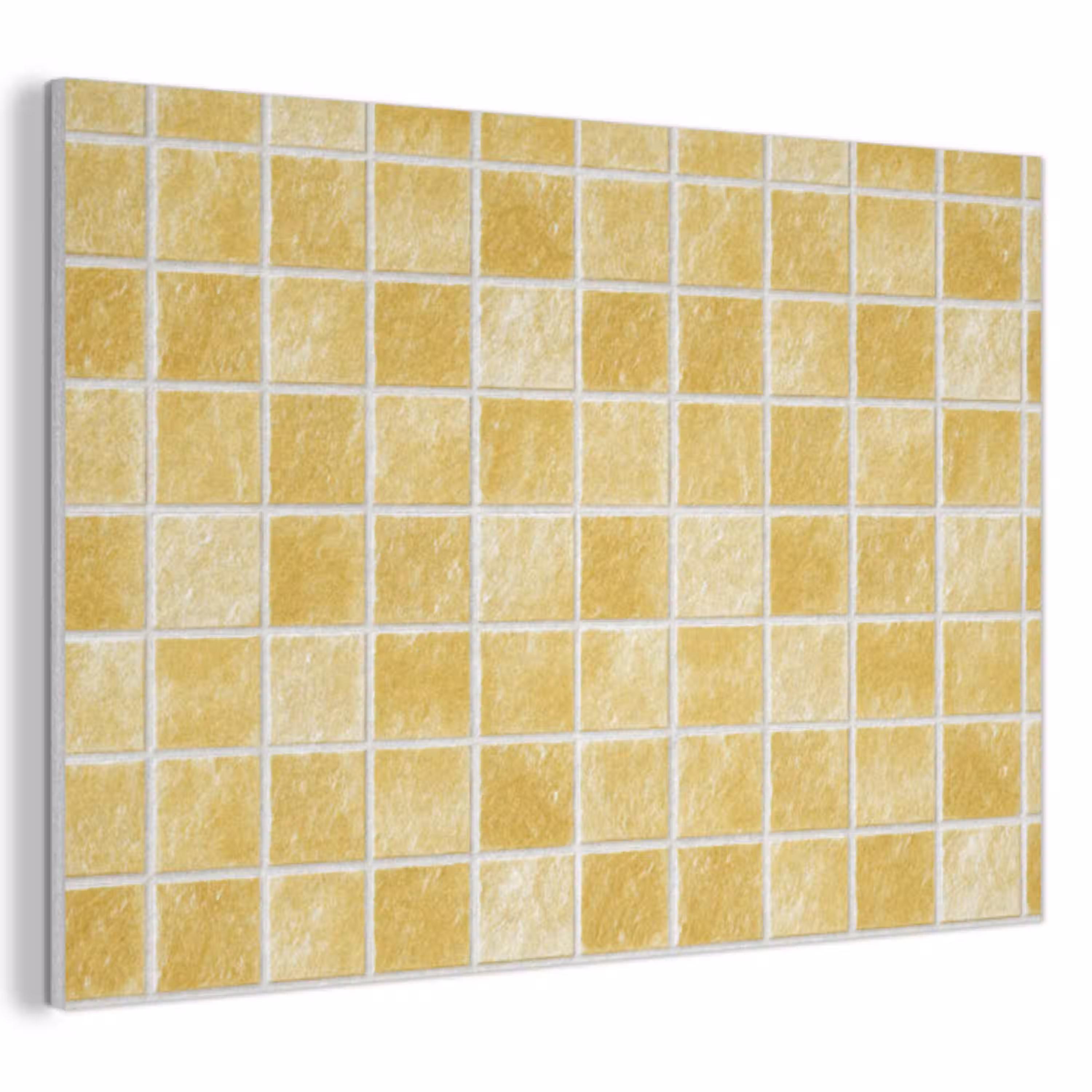 Tegels - Mozaïek - Textuur - Goudgeel PET vilt klein 837 -3d