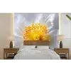 Wit - Bloem - Elegant fotobehang vinyl groot -bed
