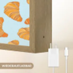 Croissant - Speels - Blauw Light Box met batterij (Wandlamp) middel 907 -USP_websiteoplaadbaarDE