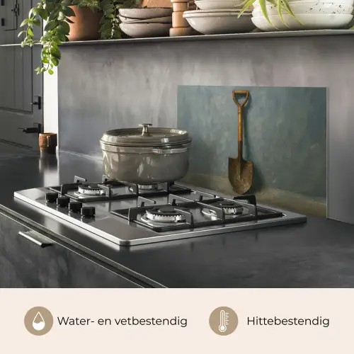 Schep - Gereedschap - Schilderij keuken achterwand spatscherm klein -usp_NL