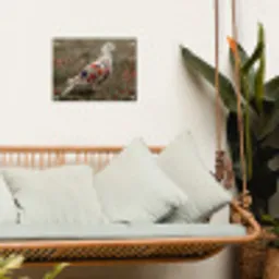Duif - Bloemen - Natuur tuinposter los doek klein -sfeer7