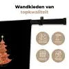 Kerstbomen - Kleurrijk - Lichtjes - Ster Wandkleed katoen klein -sfeer2