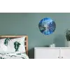 Stad Kuala Lumpur - Skyline - Wolkenkrabbers - Water Wandcirkel aluminium klein -slaapkamer