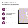 Ready for take off - Vliegtuig - Groen - Paars - Golvende lijnen Inductie beschermer vinyl 3mm klein -zzzzzzz-cc-usp