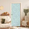 Giraf - Modern - Blauw deurposter klein 289 -sfeer2
