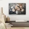 Bloemen - Wit - Vaas - Modern canvas 2cm klein -sfeer6